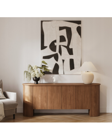 Buffet CAVO 4 portes – Décor Noyer Lincoln