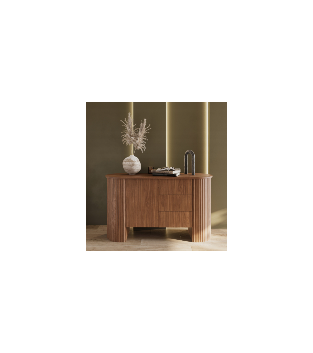 Buffet CAVO – 139 cm – Noyer Lincoln