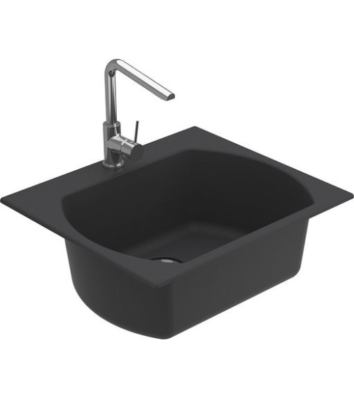 Evier simple Americano I 635 x 559 x 221mm Anthracite