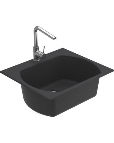 Evier simple Americano I 635 x 559 x 221mm Anthracite