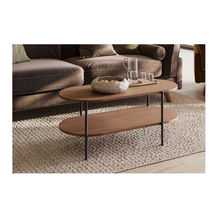 Mesa de centro CAVO – 110 cm – Nogal Lincoln Mesa de centro CAVO – 110 cm – Nogal Lincoln