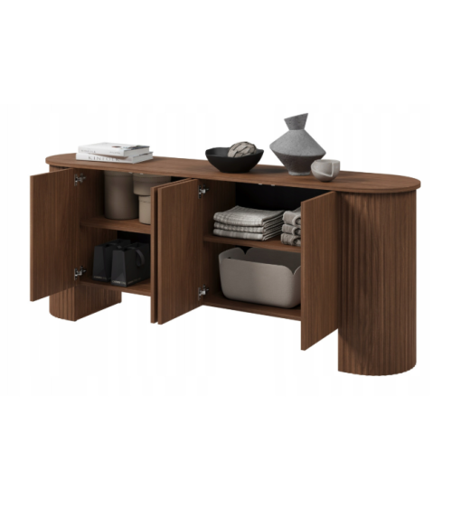 Soggiorno completo CAVO – Noce Lincoln – Design contemporaneo