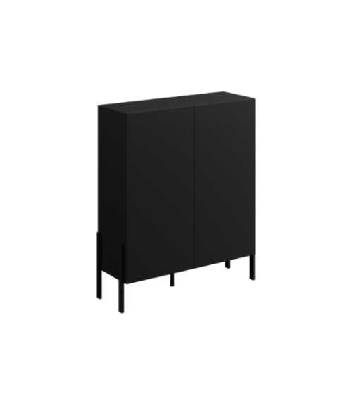 Conjunto de móvel TV HALLE - Cor Preto
