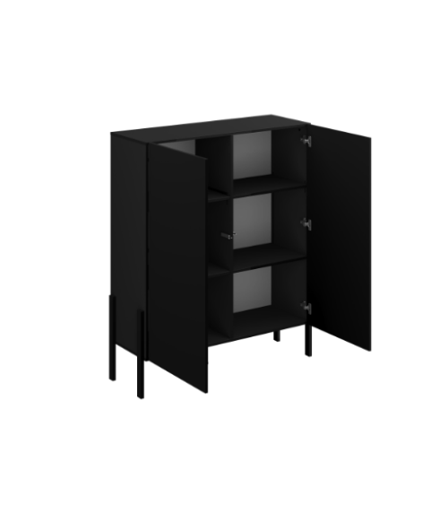 Composizione mobile TV HALLE - Colore Nero