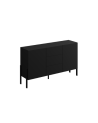Ensemble meuble TV HALLE - Couleur Noir