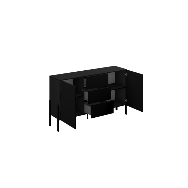 Composizione mobile TV HALLE - Colore Nero