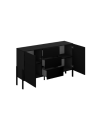 Conjunto de muebles TV HALLE - Color Negro