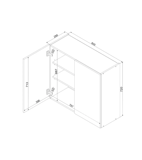 Conjunto de cozinha CLARA CLASSIC LINE 210 cm