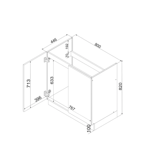 Conjunto de cozinha CLARA CLASSIC LINE 210 cm