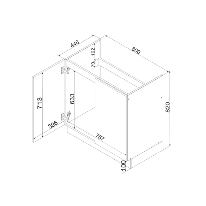 Conjunto de cocina CLARA CLASSIC LINE 210 cm