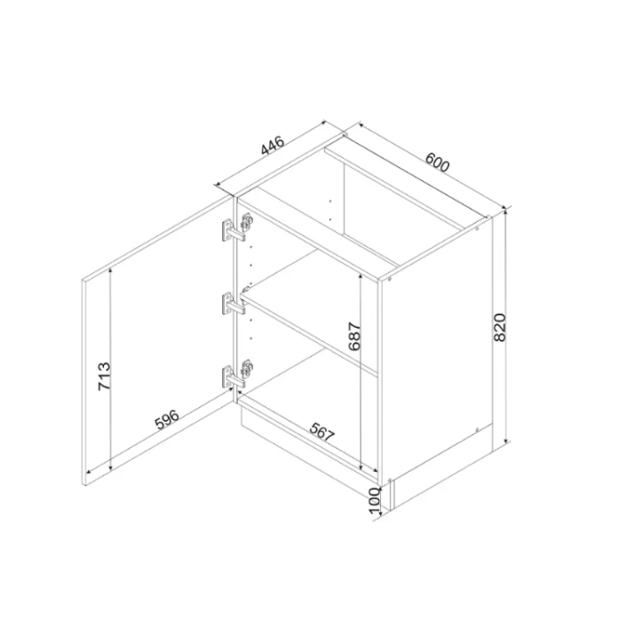 Conjunto de cocina CLARA CLASSIC LINE 210 cm