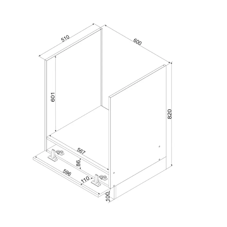 Conjunto de cozinha CLARA CLASSIC LINE 210 cm