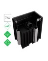 Insert cheminées à bois NADINE BS porte guillotine 2 côtés vitrés, version Gauche 14 kW