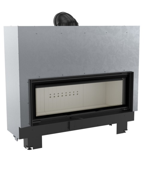 Insert cheminées à bois MB 130CM porte guillotine 21 kW