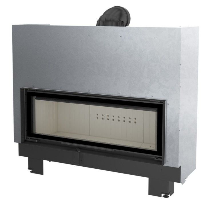 Insert cheminées à bois MB 130CM porte guillotine 21 kW