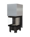 Insert cheminées à bois NOLWENN 3 côtés vitrés, porte guillotine 11  kW