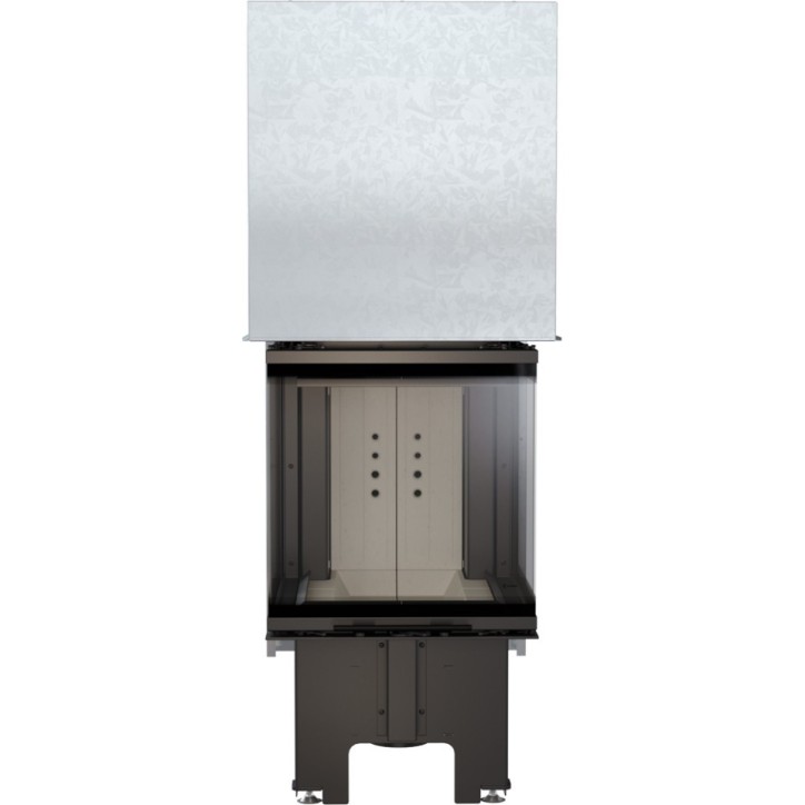 Insert cheminées à bois NOLWENN 3 côtés vitrés, porte guillotine 11  kW