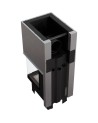 Insert cheminées à bois NOLWENN 3 côtés vitrés, porte guillotine 11  kW