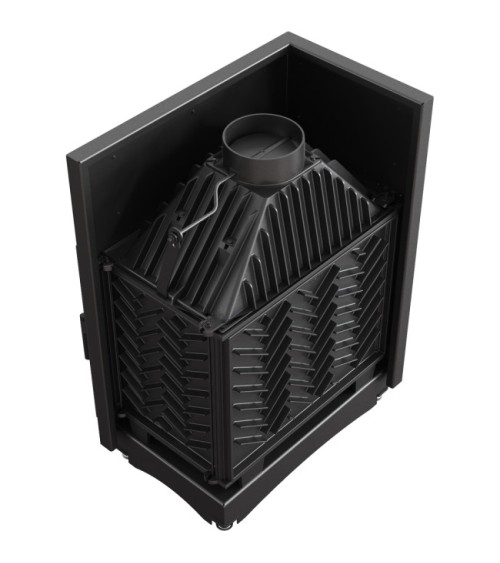 Insert cheminée AMELIA 25 BS DECO vitre à gauche