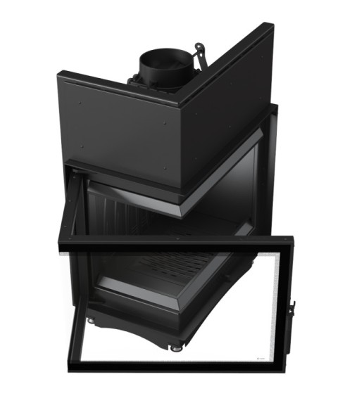 Insert cheminée AMELIA 25 BS DECO vitre à gauche