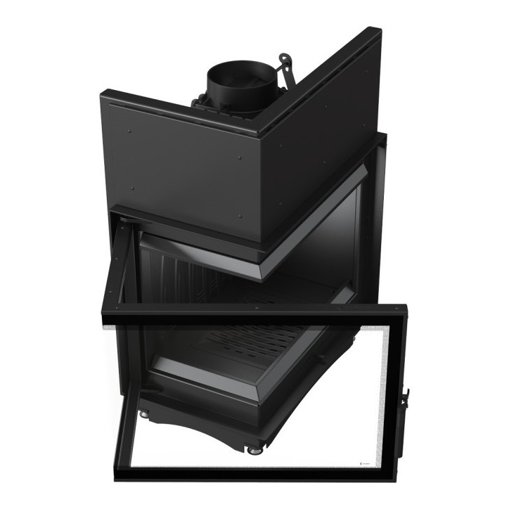 Insert cheminée AMELIA 25 BS DECO vitre à gauche