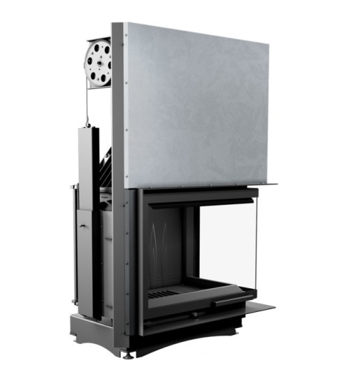 Insert cheminée AMELIA 21 BS vitre à droite ouverture relevable