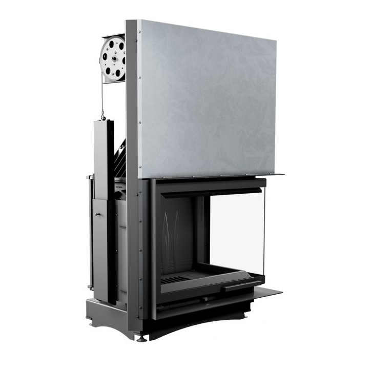 Insert cheminée AMELIA 21 BS vitre à droite ouverture relevable