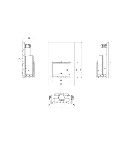 Insert cheminée ANTEK 10 ouverture relevable