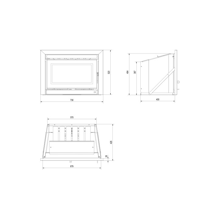 Insert cheminée cassette KDZ 6