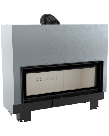 Insert cheminée MB 120 ouverture relevable + 7 bouches recuperateur