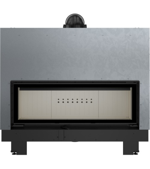 Insert cheminée MB 120 ouverture relevable + 7 bouches recuperateur