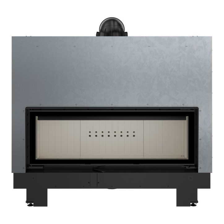 Insert cheminée MB 120 ouverture relevable + 7 bouches recuperateur