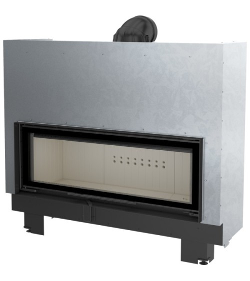 Insert cheminée MB 120 ouverture relevable + 7 bouches recuperateur