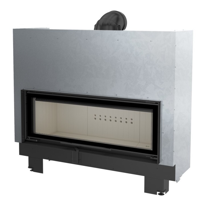 Insert cheminée MB 120 ouverture relevable + 7 bouches recuperateur