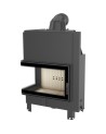 Insert cheminée MBO 15 BS vitre à gauche + 4 bouches recuperateur