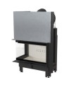Insert cheminée MBO 15  BS vitre à gauche ouverture relevable + 4 bouches recuperateur