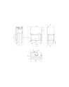 Insert cheminée MBO 15  BS vitre à gauche ouverture relevable + 4 bouches recuperateur