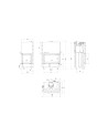 Insert cheminée MBO 15  BS vitre à droite ouverture relevable + 4 bouches recuperateur