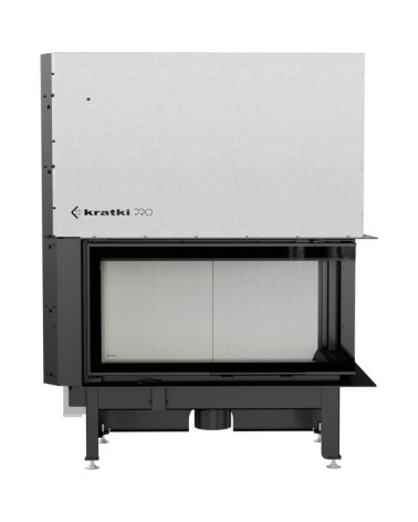 Insert cheminée NADIA 14 vitre à droite ouverture relevable