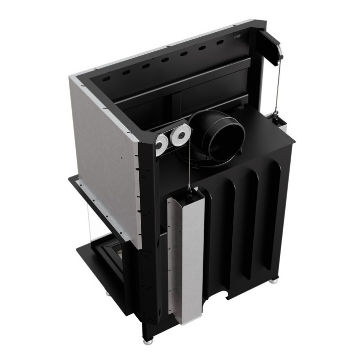 Insert cheminée NADIA 14 vitre à droite ouverture relevable