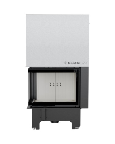 Insert cheminée VN 700/480 BS vitre à gauche ouverture relevable