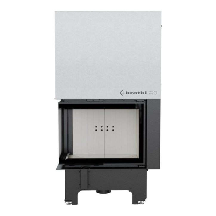 Insert cheminée VN 700/480 BS vitre à gauche ouverture relevable