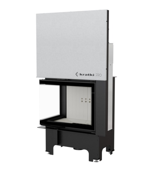 Insert cheminée VN 700/480 BS vitre à gauche ouverture relevable