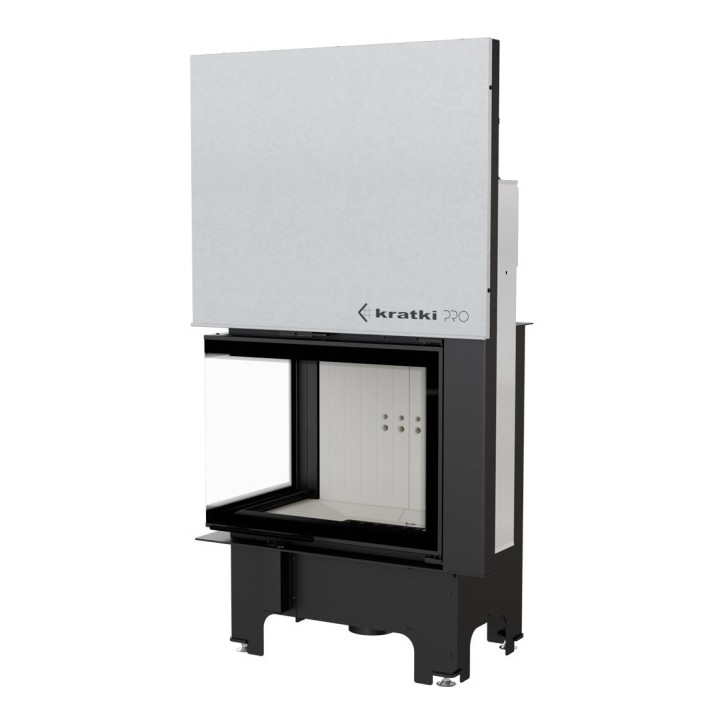 Insert cheminée VN 700/480 BS vitre à gauche ouverture relevable