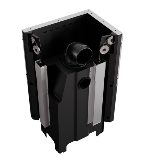 Insert cheminée VN 700/480 BS vitre à gauche ouverture relevable