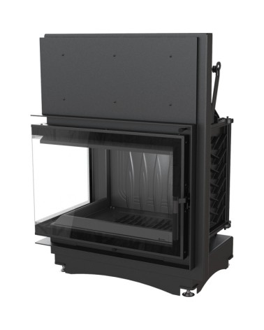 Insert cheminée ZUZIA 16 BS DECO vitre à gauche