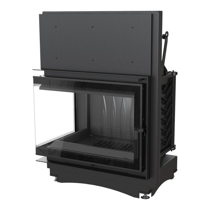 Insert cheminée ZUZIA 16 BS DECO vitre à gauche