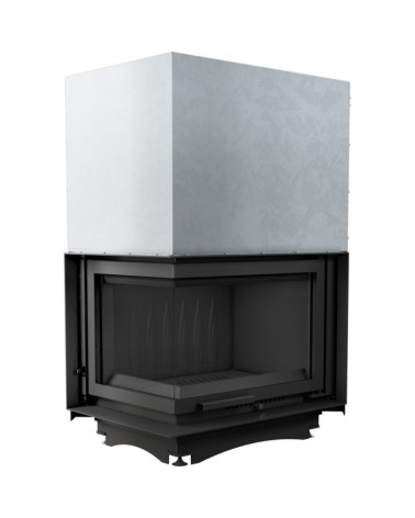 Insert cheminée ZUZIA 16 BS vitre à gauche ouverture relevable