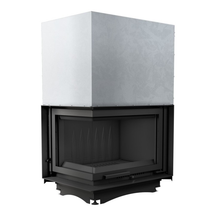 Insert cheminée ZUZIA 16 BS vitre à gauche ouverture relevable