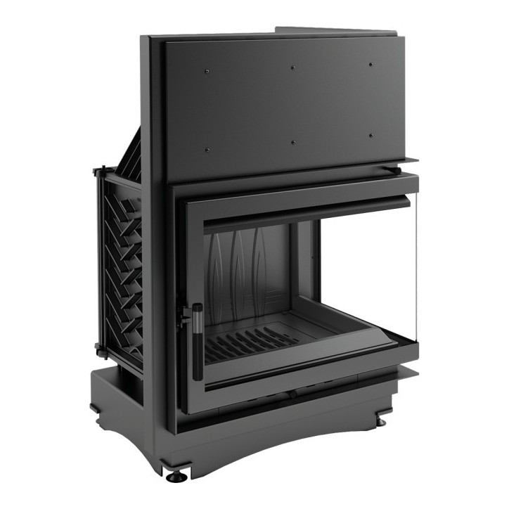 Insert cheminée ZUZIA BS 16 KW vitre à droite